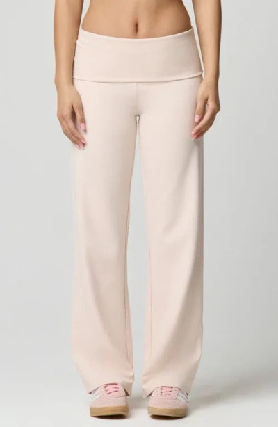 Florence By Mills Sport Sheen Foldover Pants In Neutral
