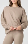 Florence By Mills Sporty Terry Crew Sweatshirt In Brown