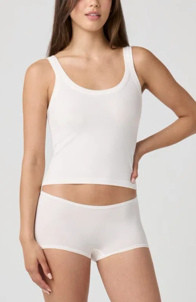 Florence By Mills Stretch Cotton Camisole In White
