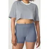 Florence By Mills Stripe Core Crop T-shirt In Black