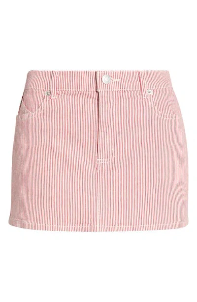 Florence By Mills Stripe Denim Miniskirt In Multi