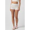 Florence By Mills Stripe Pointelle Pull-on Shorts