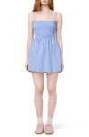 Florence By Mills Stripe Smocked Bodice Cotton Blend Mini Sundress In Wind C Stripe
