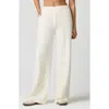 Florence By Mills Micro Thermal Wide Leg Pants In White