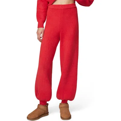 Florence By Mills Sweet & Snug Sweater Joggers In Scarlet