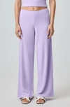 Florence By Mills Terry Cloth Wide Leg Pants In Purple
