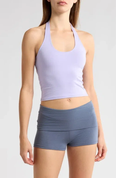 Florence By Mills Terry Halter Crop Top In Pink