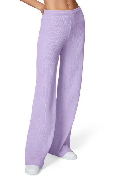 Florence By Mills Thermal Wide Leg Pants In Millie Lavender