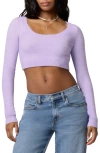 Florence By Mills Tie Back Crop Sweater In Purple