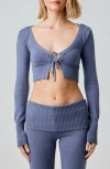 Florence By Mills Tie Front Crop Cardigan