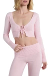 Florence By Mills Tie Front Crop Cardigan