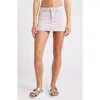 Florence By Mills Total Softie Denim Micro Skirt In Soft Millie Lavender