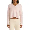 Florence By Mills V-neck Crop Sweater In Ballerina