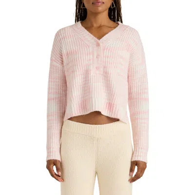 Florence By Mills V-neck Crop Sweater In Ballerina