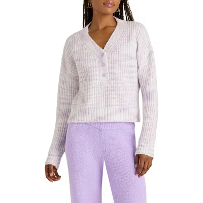 Florence By Mills V-neck Crop Sweater In Soft Millie Lavender