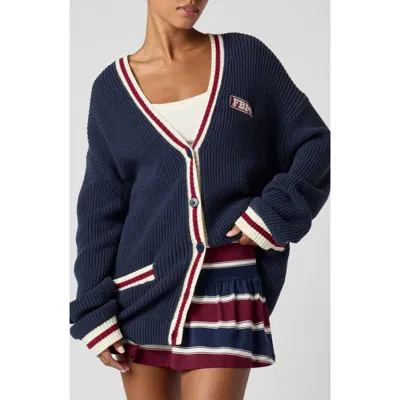 Florence By Mills Varsity Cardigan In Blue