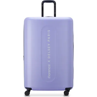Florence By Mills X Delsey Paris Catch Flights Expandable 29" Large Spinner In Purple