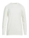 Florence Cashmere Man Sweater Ivory Size 44 Wool, Cashmere, Elastane In White