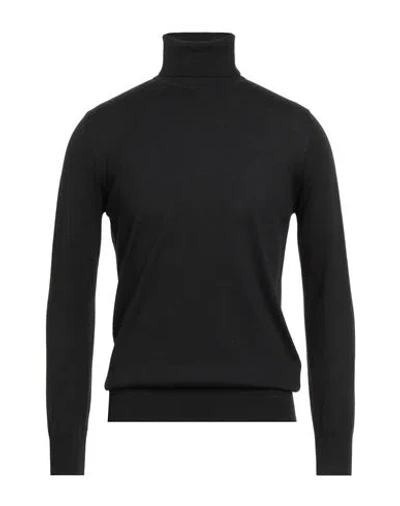 Florence Cashmere Man Turtleneck Black Size 38 Wool, Cashmere, Silk, Nylon