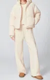 Florence Cosmo Puffer Long Sleeve Jacket In Ivory In Neutral