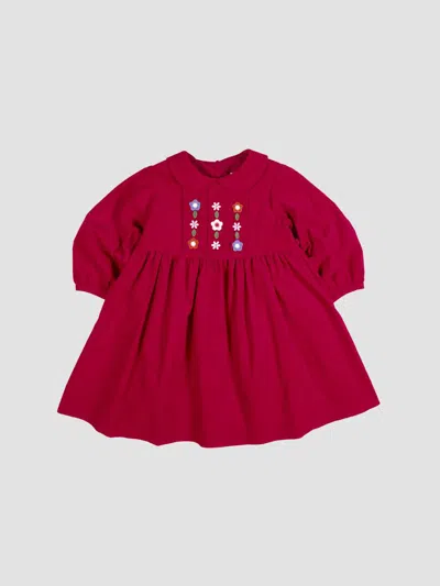 Florence Eiseman Baby Girl's & Little Girl's Flower Appliqué Corduroy Dress In Mulberry