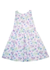 Florence Eiseman Butterfly Print Dress With Back Bow In Multi