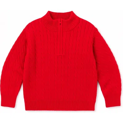 Florence Eiseman Kids'  Cable Knit Sweater In Red