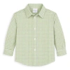 Florence Eiseman Check Button Down Shirt In Green