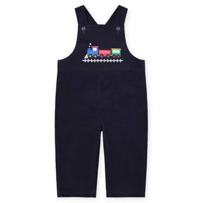 Florence Eiseman Babies'  Corduroy Longall With Train In Navy Corduroy