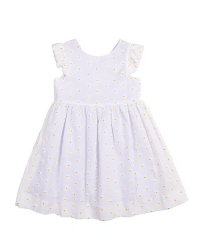 FLORENCE EISEMAN FLORENCE EISEMAN EMBROIDERED DAISY DRESS