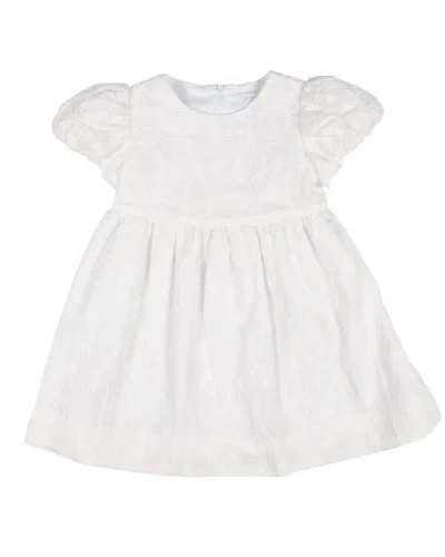 Florence Eiseman Kids'  Embroidered Floral Dress In White