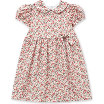 Florence Eiseman Kids'  Floral Dress With Tie In Brown