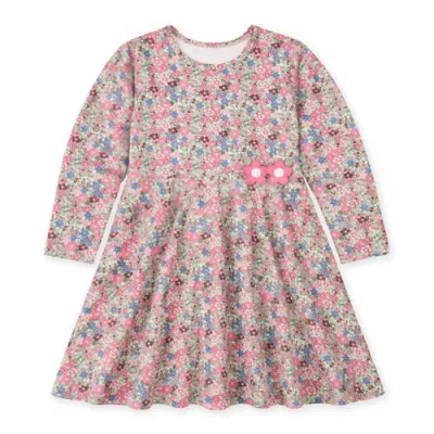 Florence Eiseman Kids'  Floral Knit Dress With Flowers In Pink