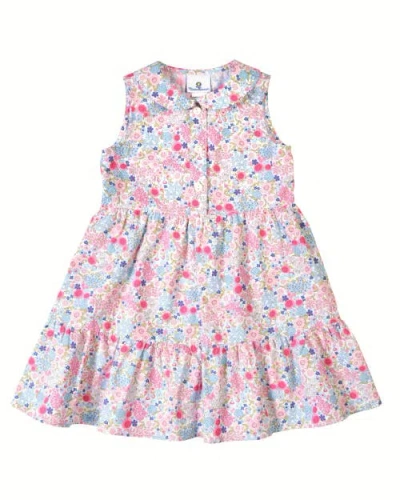 Florence Eiseman Kids'  Floral Print Dress In Pink