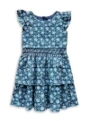 Florence Eiseman Floral Print Dress With Waist Ruching In Multi
