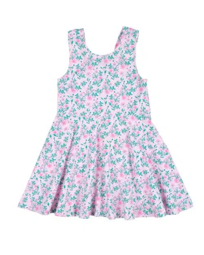 Florence Eiseman Kids'  Floral Print Twirl Dress In Pink