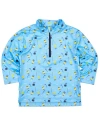 Florence Eiseman Golf Print Performance Knit Half Zip In Blue