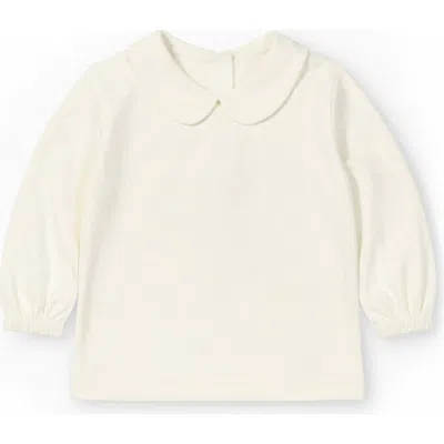 Florence Eiseman Babies'  Ivory Long Sleeve Blouse In Neutral