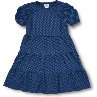 Florence Eiseman Kids'  Jacquard Knit Dress In Blue