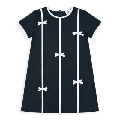 Florence Eiseman Kids'  Knit Dress With Bows In Black