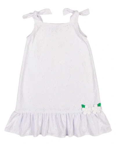 Florence Eiseman Kids'  Knit Eyelet Coverup In Neutral