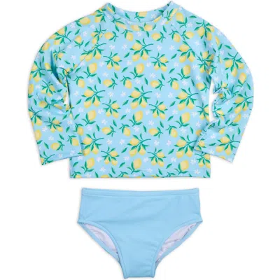 FLORENCE EISEMAN FLORENCE EISEMAN LEMON PRINT RASHGUARD SWIMSUIT