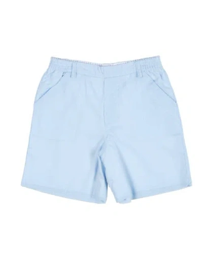 Florence Eiseman Kids'  Linen Look Short In Light Blue