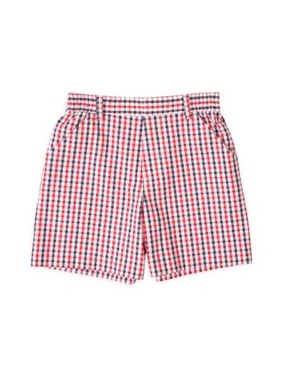 Florence Eiseman Little Boy's & Boy's Plaid Cotton Seersucker Shorts In Neutral