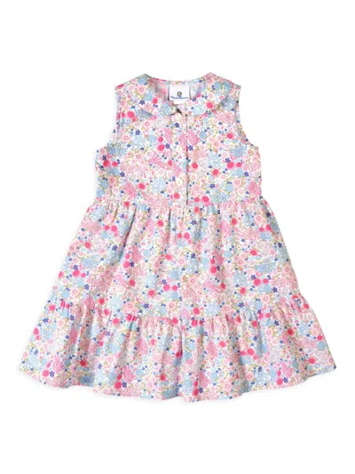 Florence Eiseman Little Girl's Floral Shirtdress In Neutral