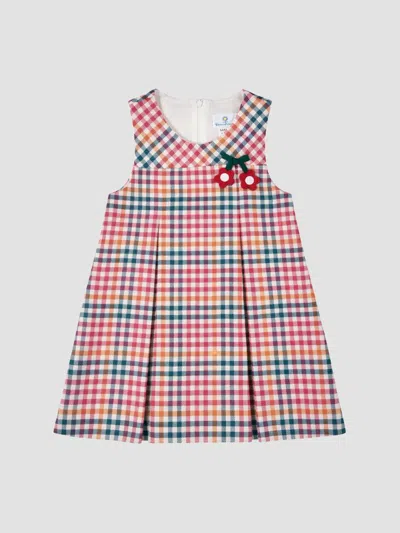 Florence Eiseman Little Girl's Plaid Cotton Pleated Dress In Neutral
