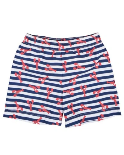 Florence Eiseman Babies'  Lobster Print Swim Trunk In Multi