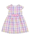 Florence Eiseman Pastel Plaid Dress With Flowers In Multicolor