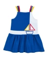 Florence Eiseman Pique Knit Dress With Sailboat In Blue
