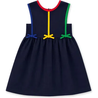 Florence Eiseman Kids'  Pique Knit Jumper With Bows In Blue